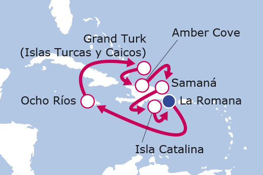 Itinerario de Colores del Caribe II